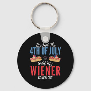 Es ist nicht der 4. Juli bis meine Dackel kommt Schlüsselanhänger
