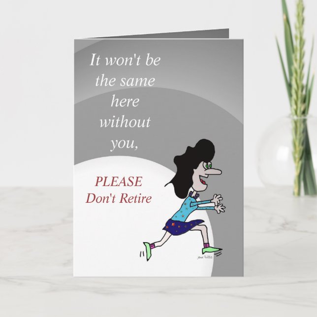 Es ist nicht die gleiche Ruhestands-Karte Karte (Vorderseite)