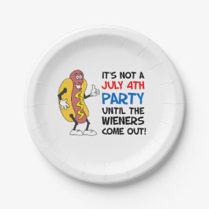 Es ist nicht ein 4. Juli Party bis Dackeln Hot Dog Pappteller