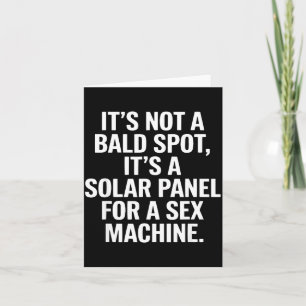 Es ist nicht ein kahler Kopf, sondern ein Solarpan Dankeskarte