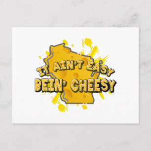 Es ist nicht einfach Beins Käse Postkarte