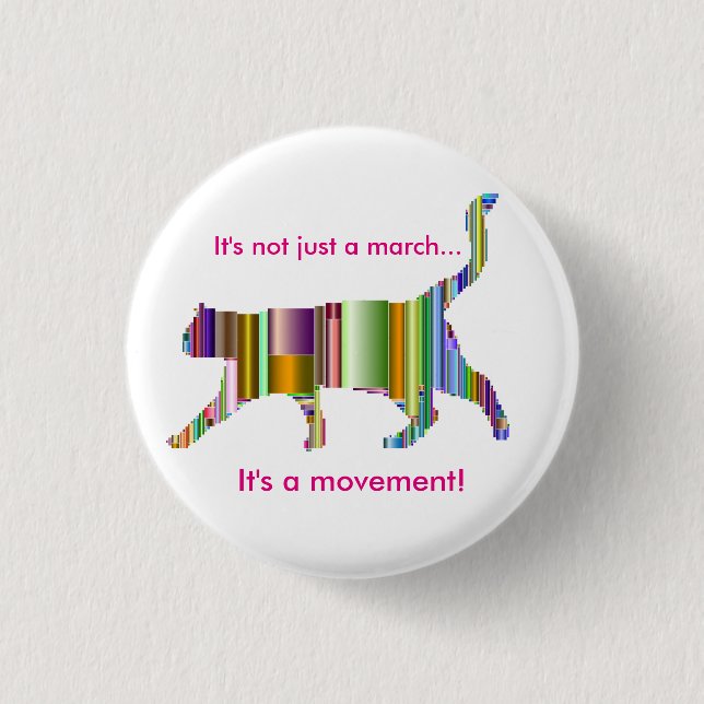 Es ist nicht gerade ein März,…, das es eine Button (Vorderseite)