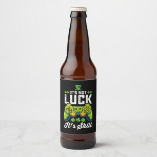Es ist nicht glücklich, dass der St. Patrick's Day Bierflaschenetikett
