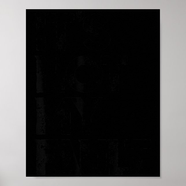 Es ist nicht meine Schuld Poster (Vorne)