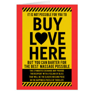 Es ist nicht möglich für Sie, LIEBE hier ZU KAUFEN