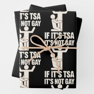 Es ist nicht schwul, wenn es TSA-Sicherheit ist Lu Geschenkpapier Set