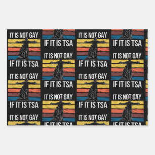 Es ist nicht schwul, wenn es TSA-Sicherheits-LGBTQ Geschenkpapier Set