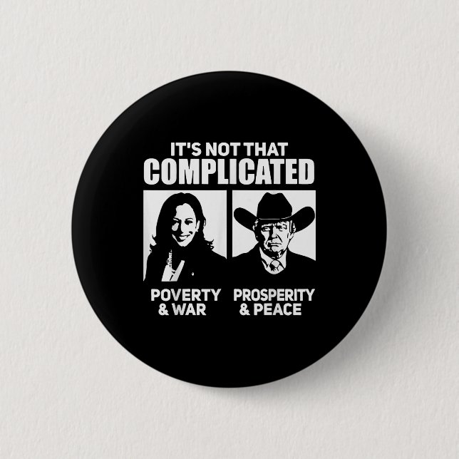Es ist nicht so kompliziert wie Kamala Poverty & a Button (Vorderseite)