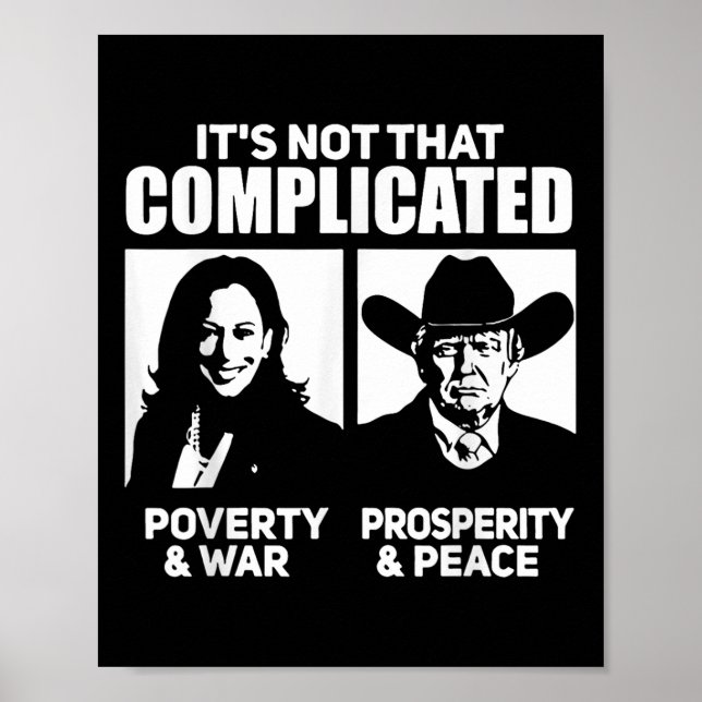 Es ist nicht so kompliziert wie Kamala Poverty & a Poster (Vorne)