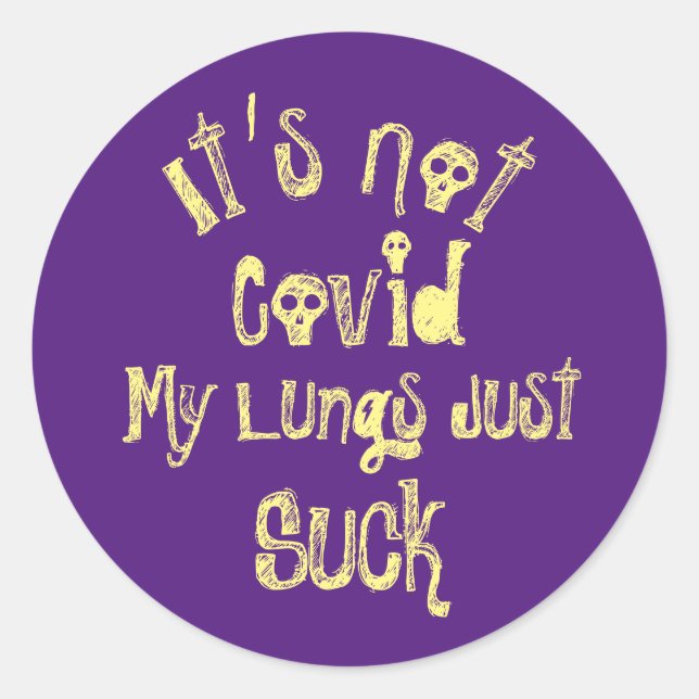 Es ist nicht überzogen runder aufkleber (Vorderseite)