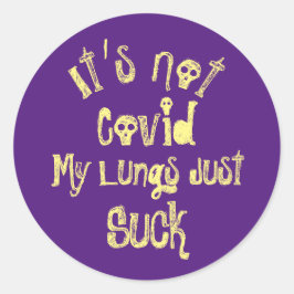 Es ist nicht überzogen runder aufkleber