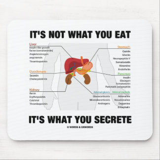 Es ist nicht, was Sie es sind essen, was Sie Mousepad