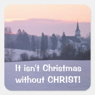 Es ist nicht Weihnachten Quadratischer Aufkleber