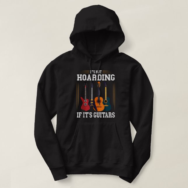 Es ist nicht zu hören, wenn es Gitarren Funny Musi Hoodie (Design vorne)