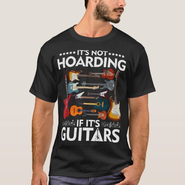 Es ist nicht zu hören, wenn es Gitarren Musiker T- T-Shirt (Vorderseite)