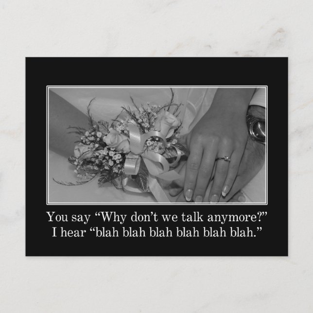 Es ist nichts falsch an unserer Beziehung Postkarte (Vorderseite)