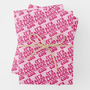 Es ist nie Glück. Es ist immer Gott Geschenkpapier Set
