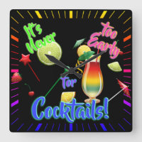 Es ist nie zu früh für Cocktails Neon Zuhause Bar