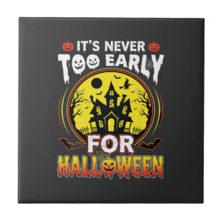 Es ist nie zu früh für ein Halloween Spukhaus Fliese