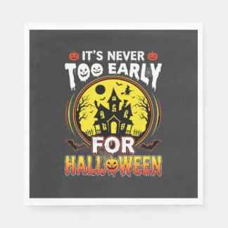 Es ist nie zu früh für ein Halloween Spukhaus Serviette