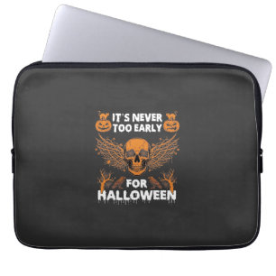 Es ist nie zu früh Halloween Totenkopf Reben Flüge Laptopschutzhülle