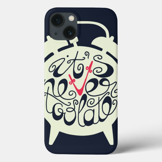 Es ist nie zu spät Case-Mate iPhone hülle (Rückseite)