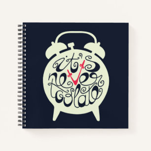 Es ist nie zu spät notizbuch