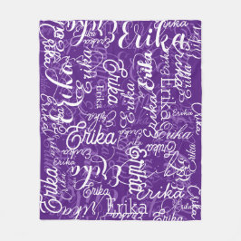 Es ist Niedlich und Lila Gemustert 🤍 Fleecedecke