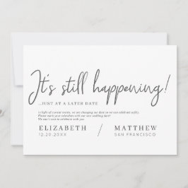 Es ist noch Ereignis! Moderne Elegante Hochzeit Save The Date