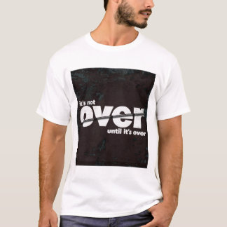 Es ist noch nicht vorbei - Maroon Textured Effect T-Shirt