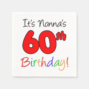 Es ist Nonnas 60. Geburtstagslustige Napkins Serviette