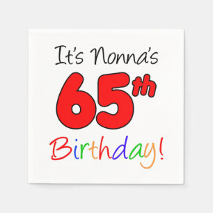 Es ist Nonnas 65. Geburtstagsspass Napkins Serviette