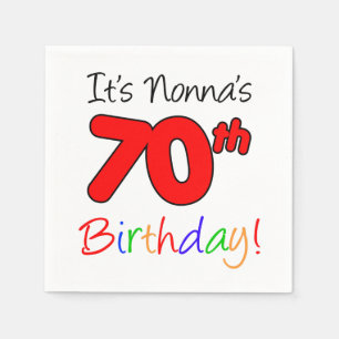 Es ist Nonnas 70. Geburtstag Napkins Serviette