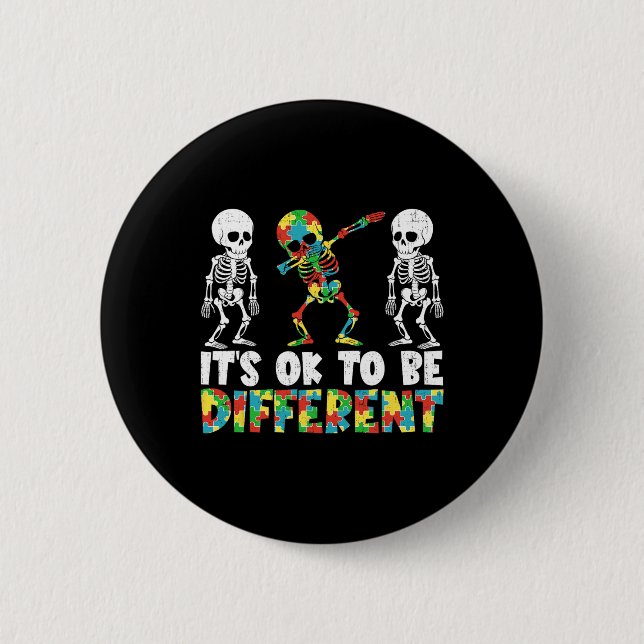 Es ist normal, dass Skelettautismus anders abspiel Button (Vorderseite)