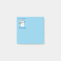 Es ist NOw Mystery Detective Snowman Blue