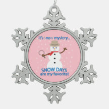 Es ist NOw Mystery Detective Snowman Pink