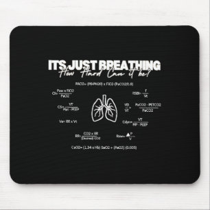 Es ist nur Atmen Wie schwer kann es sein Lustig Rt Mousepad