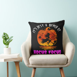 Es ist nur ein Haufen Hokuspokus Kürbis Halloween Kissen