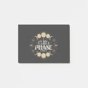 Es ist nur eine Phase Solar Eclipse 2025 Mondmond Post-it Klebezettel