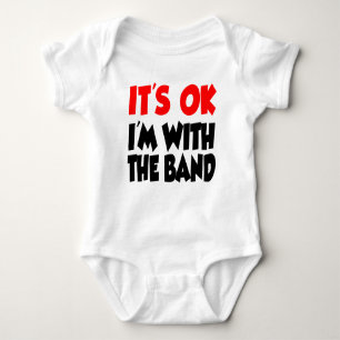 Es ist O.K., das ich mit dem Band bin Baby Strampler