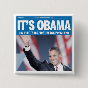 Es ist Obama-Schlagzeilen-Knopf Button