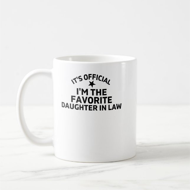 Es ist Offiziell, dass ich die Lieblingsjungfrau b Kaffeetasse (Links)