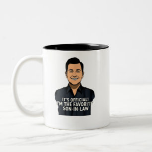 Es ist offiziell, ich bin der Lieblingsschwiegerso Zweifarbige Tasse