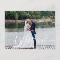 Es ist Offizielle Hochzeitsankündigung Postkarte