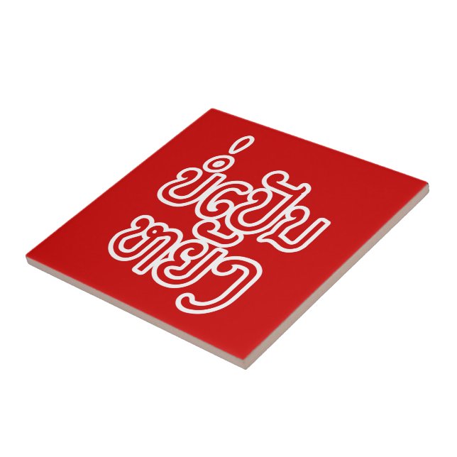 Es ist OK ♦ Bor Pen Yang in Laos / Laotisches Skri Fliese (Seite)