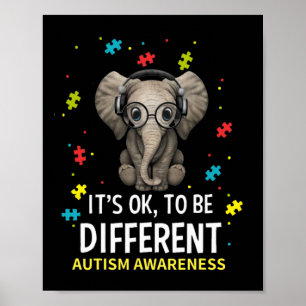 Es ist OK, ein anderer Autismus-Sensibilisierungse Poster