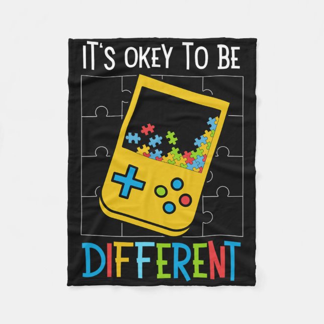 Es ist OK, ein anderer Videospielcontroller Auti z Fleecedecke (Vorderseite)