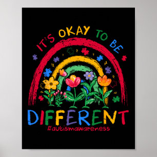 Es ist ok, ein anderes Bewusstsein für Regenbogena Poster