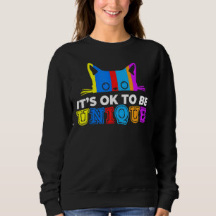 Es ist ok, ein anderes Cat Kitty Puzzle Autismus A Sweatshirt