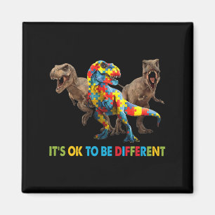 Es ist OK, ein anderes Dinosaurier-Autismus-Bewuss Magnet